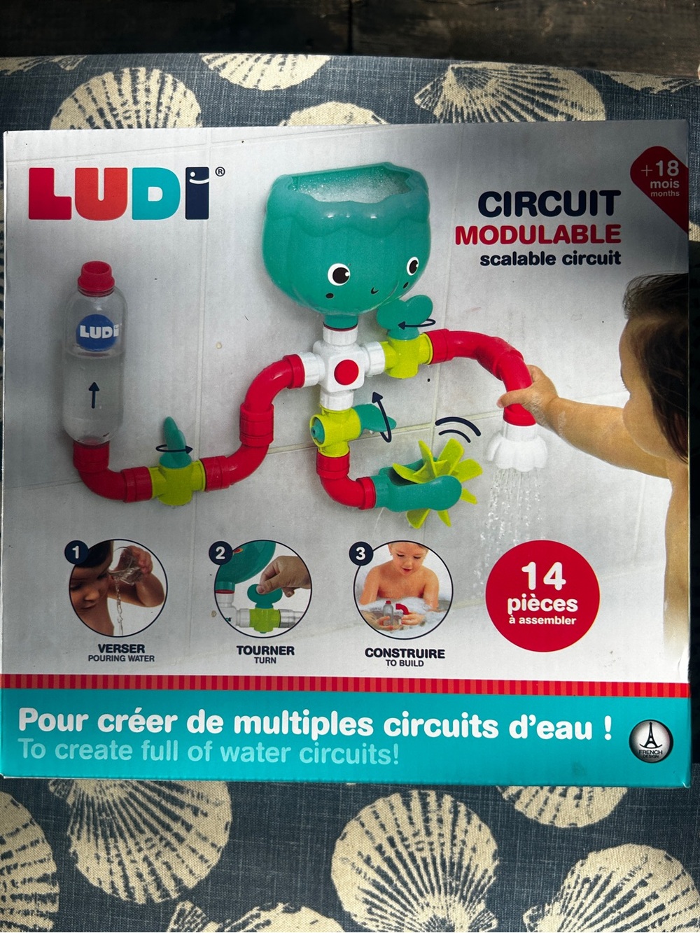 Modular Water Circuit Toy - 14 pieces
